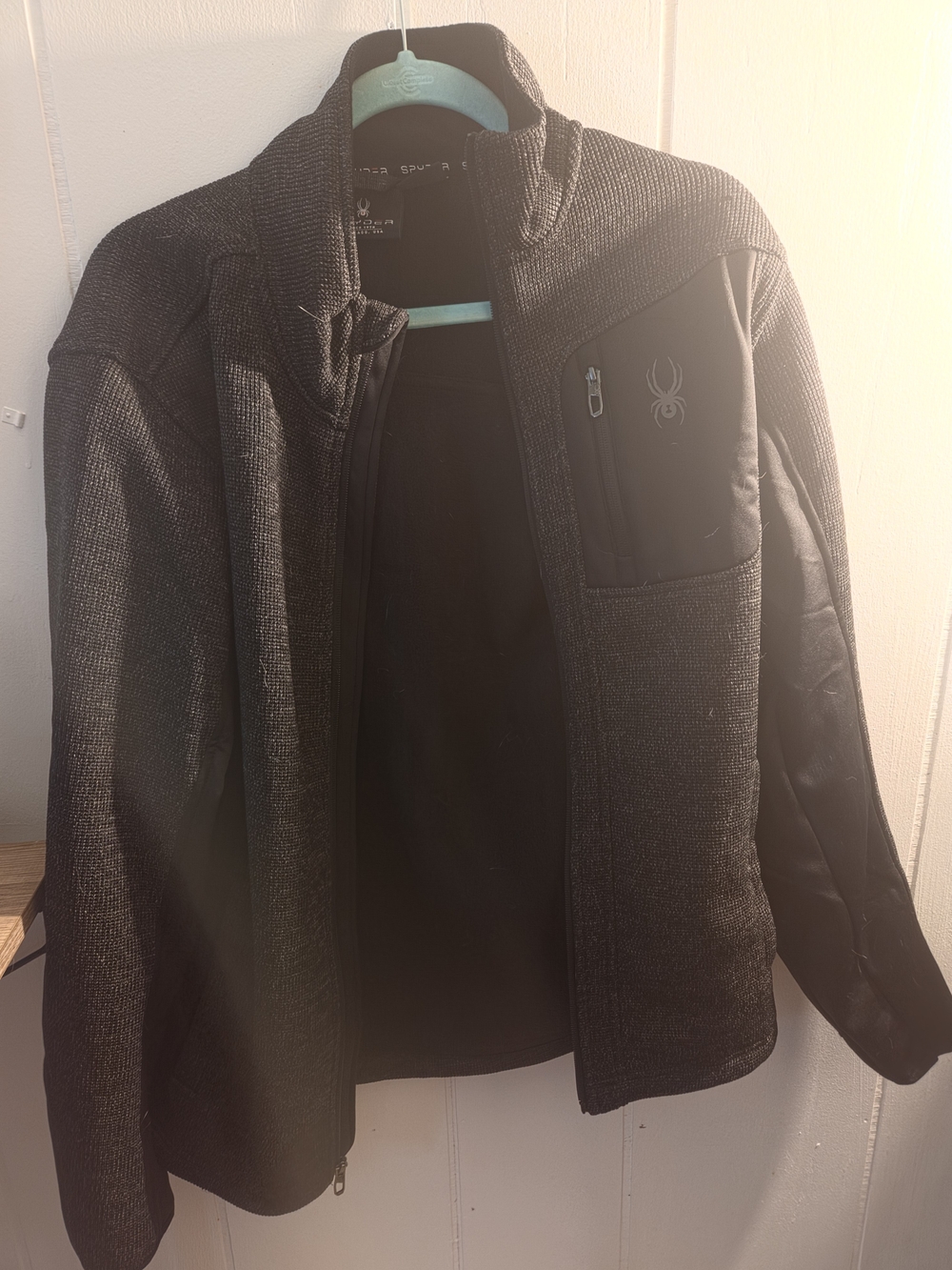 Spyder Men's Black Hybrid Insulated Jacket